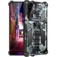 thumbnail image 1 of Camouflage Case Compatible With Samsung Galaxy S23 Ultra, Military Grade Shockproof Cover With Built-in Kickstand, 1 of 1