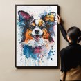 thumbnail image 6 of Papillon Dog Canvas Wall Art Prints,Watercolor Dog Art Canvas Painting Poster,Pet Canvas Painting Puppy Artwork 8x12 inches, 6 of 6