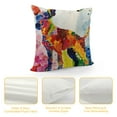 thumbnail image 4 of Nawypu  Watercolor Dog Bull Terrier Throw Pillow Cover Bull Terrier Colorful Dog Silhouette Cushion Case Dog Mom Gift Pillows Nursery Decor Modern Linen Throw Pillow for Sofa Chair Car, 4 of 5