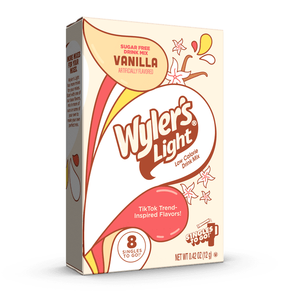 Wyler's Light Watertok Vanilla, Singles to Go Powdered Drink Mix, 8 Count Packets
