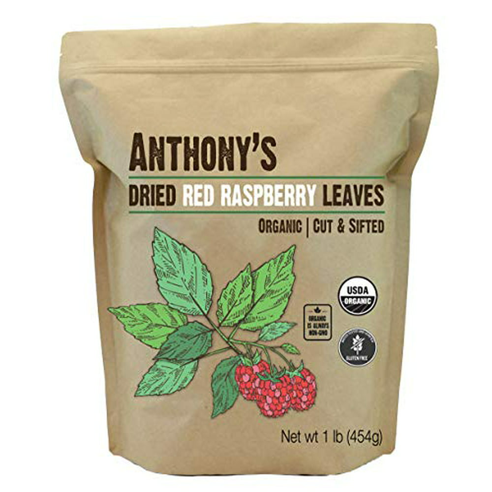 Anthony's Organic Red Raspberry Leaves, 1 lb, Cut & Sifted, Gluten Free