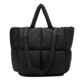 thumbnail image 1 of Bolso Hobo de plumón para mujer bolso versátil para axila hinchada bolso grande para invierno, 1 of 7