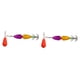 thumbnail image 5 of 2 piezas de calamar Jig con anzuelo Pulpo Jig Señuelo de pesca suave Pulpo de agua salada Amarillo violeta, 5 of 8