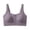 Gray, variant on Women's Push-up Zipper Jelly Bra - Breathable Solid Color Underwear for Everyday Fashion