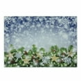 thumbnail image 1 of Christmas Cutting Board, Snow Time with Falling Flakes and Bokeh Backdrop Fir Twigs with Cones and Stars, Decorative Tempered Glass Cutting and Serving Board, Small Size, Multicolor, by Ambesonne, 1 of 1