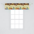 thumbnail image 2 of Animals Window Valance, Ancient Mural Inspired Oil Painted Like Elephant Sketches Print, Curtain Valance for Kitchen Bedroom with Rod Pocket, 54" X 18", Cream Vermilion and Scarlet, by Ambesonne, 2 of 2