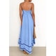 thumbnail image 2 of Vestido PRETTYGARDEN 2025 Verano Maxi Fluido Azul Claro XXL, 2 of 8