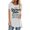 White, variant on Fesfesfes Tshirts for Womem Loose Summer Tops Casual Printing Shirts Short Sleeve Loose Tee Tops Tunic Blouse Round Neck Blouse Tops Summer Saving