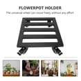 thumbnail image 3 of ColoMX Plant Caddy Soporte de planta de metal con ruedas Soporte de planta Soporte de planta rodante (Negro), 3 of 7