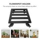 thumbnail image 3 of ColoMX Plant Caddy Soporte de planta de metal con ruedas Soporte de planta Soporte de planta rodante (Negro), 3 of 7