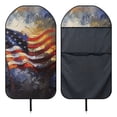 thumbnail image 6 of XYZCANDO American Flag Graffiti Design Car Seat Towel Cover Sweatproof, Suitable for Truck Seat Van SUV Seats, Car Seat Cover Protector, for Cars Sedan, 6 of 7
