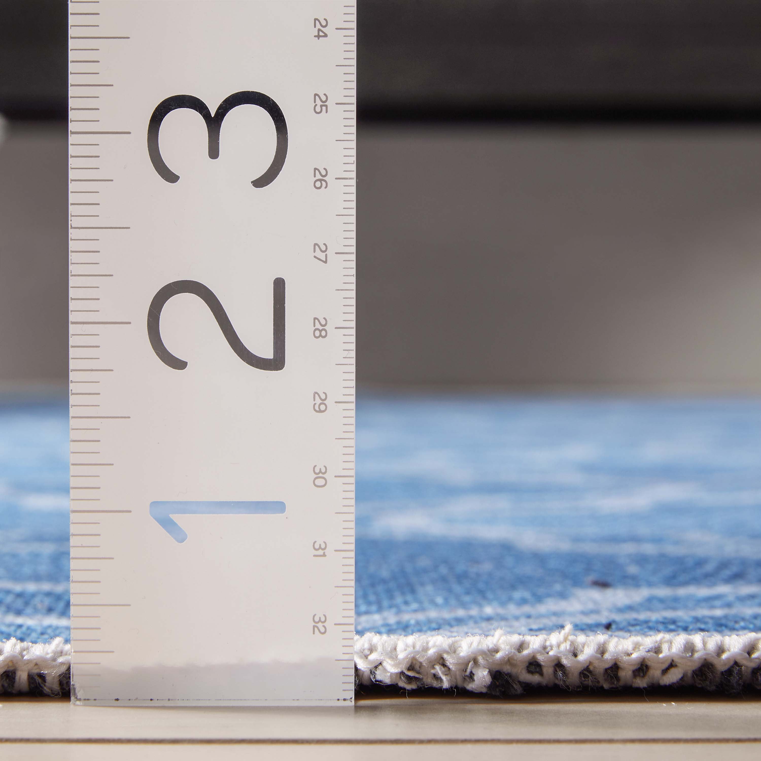 Well Woven Apollo Lattice Modern Moroccan Blue 5'3" x 7'3" Machine Washable Area Rug