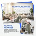 thumbnail image 4 of Kadyn Abdominal Trainer Sit up Assistant Roller, Portable AB Trainer with Headrest and Foam Handle for Office Home Gym-White, 4 of 8