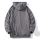 thumbnail image 3 of Hombres Casual Deportes Sólido Deportes Fitness Cremallera Capucha Bolsillo Sudadera Chaqueta Pompotops oipoqjl36671, 3 of 6