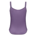 thumbnail image 6 of Otntypg Summer Tank Tops for Women Cute Adjustable Suspender V Neck Summer Button up Basic Shirts Loose Relaxed Fit Sleeveless Cozy Tunic Blouse Purple XL, 6 of 7