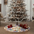 thumbnail image 4 of Xecao Snake Pattern Christmas Tree Skirt Holiday Part Decorations for Christmas Tree, Farmhouse Christmas Decor Xmas Holiday Home Party Decorations-36", 4 of 6