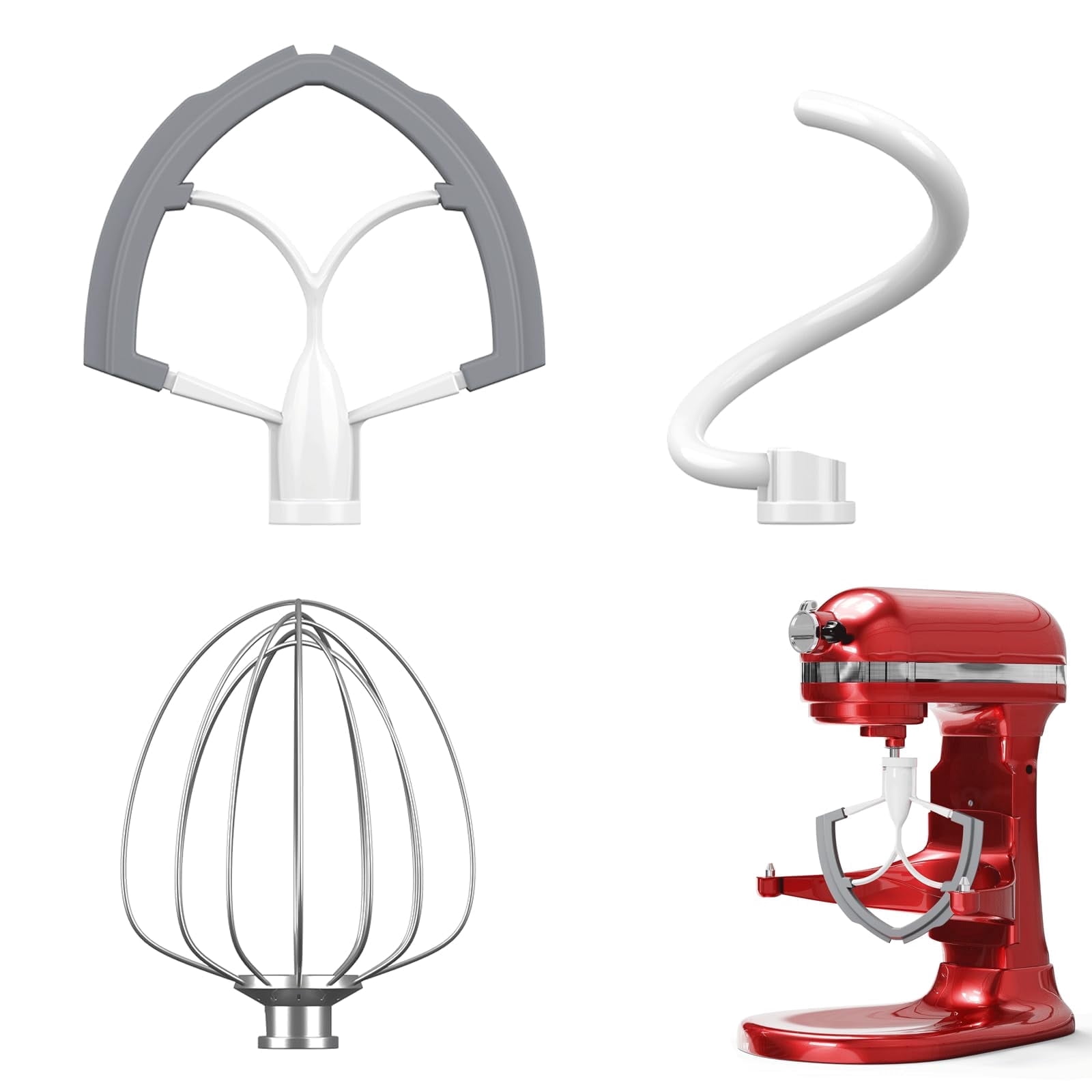 KitchenAid, 3 Quart Stainless Steel Bowl & Combi-Whip, KN3CW