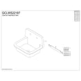 thumbnail image 6 of Gourmetier GCLWS22187 Petra Galley 22" x 18" Cast Iron Wall Mount Utility Sink, White, 6 of 11