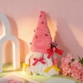thumbnail image 2 of Mother's Day Gnome Decor, DIY Handmade Plush Mothers Day Gnome, Cute Faceless Dwarf Household Ornaments, for Bedroom Garden Mother's Decorations Home Decorations by AKLJWH - #05 Pink, 2 of 7