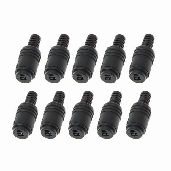 Mini 2-Pin Round Flat T-Shaped Plug Connector JR0073 for LED Strip Light DIY Electronics