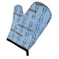 thumbnail image 1 of Caroline's Treasures Watercolor Organized Paper Clips Blue Oven Mitt, Blue, 1 of 1