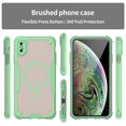 thumbnail image 3 of Asuwish Phone Case for iPhone Xs Max Compatible with Magsafe Magnetic Tempered Glass Screen Protector Translucent Matte Back Shockproof Protective Cell Cover i 10Xsmax 10xs 10s 10Plus Women Men Green, 3 of 11
