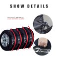 thumbnail image 4 of Juego de 4 piezas por pieza de cubierta de neumático de coche multicolor, accesorios para automóviles con estilo para automóviles Vehículos, repuestos y accesorios Mis banda roja señal roja L, 4 of 8