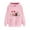 Pink#188, variant on YOIAVAIOY Womens Long Sleeve Hoodie Fall Winter Art Print Hoodies Vintage Crewneck Pullover Shirts Fashion Y2k Fleece Tops Pink XL