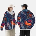 thumbnail image 4 of Fotbe Tropical Flower Chaqueta con Protección Solar UPF 50+ para Hombre y Mujer, Camisa con Capucha y Bolsillos-X-Large, 4 of 7