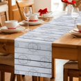 thumbnail image 5 of Nautical Anchor Table Runner 70 Inches, Coastal Ocean Sea Grey Wooden Grain Bed Runner Dresser Scarves Tabletop for Indoor Outdoor Parties/Ceremony/Banquet, 13" x 70", 5 of 9