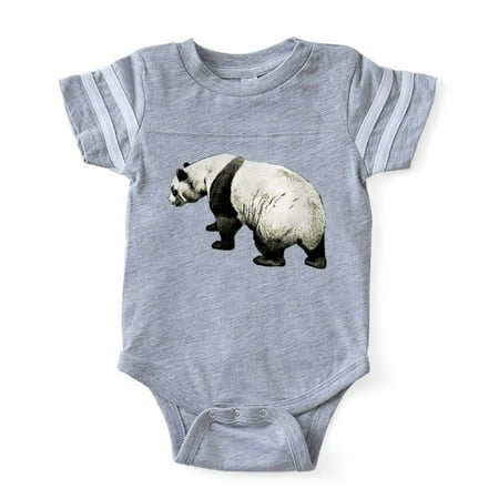 CafePress - Giant Panda Bear - Cute Infant Baby Football Bodysuit