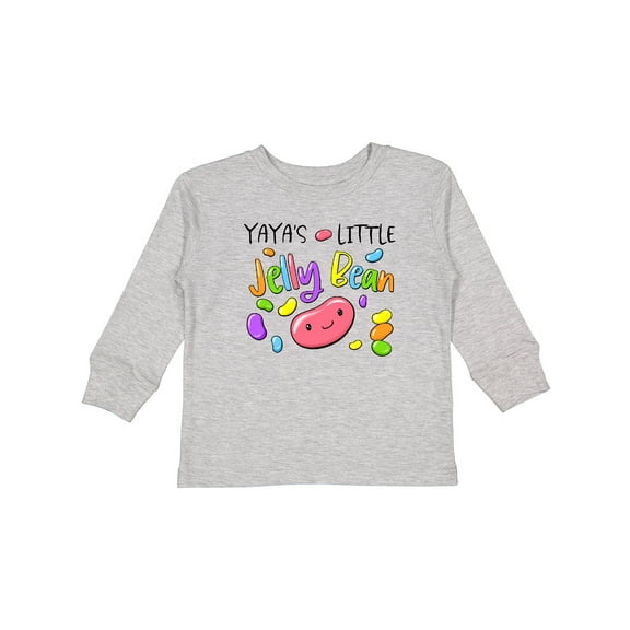 Inktastic Yaya's Little Jellybean Cute Easter Candy Boys or Girls Long Sleeve Toddler T-Shirt