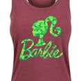 thumbnail image 3 of Barbie - Shamrock Pattern Logo - Women's Racerback Tank Top, 3 of 5