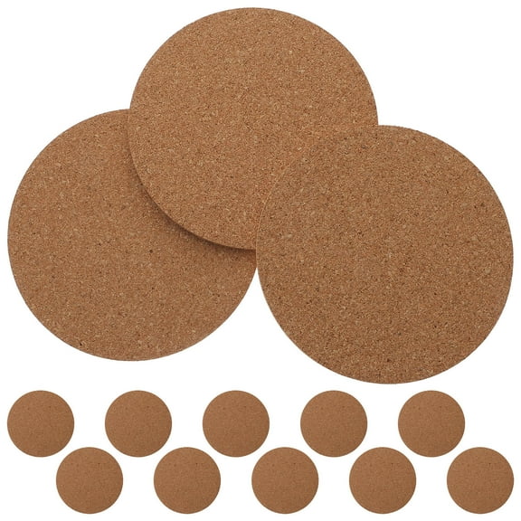 PTOOTP Cork Coasters Bulk Cork Coasters Light Brown 30pcs