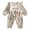 Beige, variant on mgoYE Newborn Baby Girl Hunting Outfit Camo Ruffle Long Sleeve Romper Jumpsuit Smocked Bubble One Piece Clothes(Black,12-18 Months)