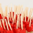 thumbnail image 6 of Visland 100 pcs Counts Bamboo Cocktail Picks, Handmade Wooden Fruit Sticks Cocktail Skewers, Cocktail Sticks for Appetizer Drinks Fruits Sandwich Party Decorative Food Picks,Heart Pattern, 6 of 6
