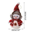 thumbnail image 6 of CuiLiyq Christmas Snowman Doll Toy, Decorations Plush Doll Tabletop Ornaments Party Supplies, for Home Bathroom Kitchen Christmas Decorations Lovely Plush Ornaments Party Supplies, 6 of 9