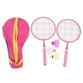 thumbnail image 2 of Children Badminton Racket Set, Soft Grip, High Elasticity, Torsion Resistant, Light and Portable with Shock Absorption  for Kids, 2 of 7