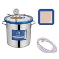 thumbnail image 1 of P PBAUTOS 3 Gallon Vacuum Chamber, Tempered Glass Lid Stainless Steel Degassing Chamber Perfect for Stabilizing Wood, Degassing Silicones, Epoxies and Essential Oils, 1 of 7