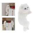 thumbnail image 4 of DOLITY Cute Cat Toys Simulation Cat Statue Crafts , White Left, 4 of 9
