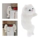 thumbnail image 4 of Bonita figura de gato de peluche para escritorio de casa, estatua de gato de simulación, artesanías, regalos Blanco Izquierdo, 4 of 9