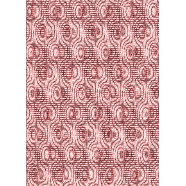 Ahgly Company Tapis Rectangulaire Lavable en Machine Rouge Pamplemousse Transitionnel, 4 Pieds x 6 Pieds