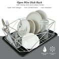 thumbnail image 3 of Kitchen Details Geode Dish Rack in Chrome, 3 of 10