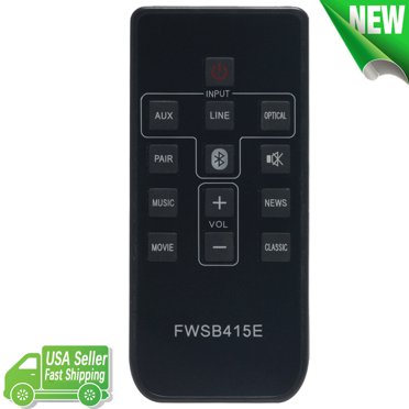 Replacement Remote Control For Sanyo Sound Bar – FWSB415E – Fits WIR113001-FA0/FA03/FA05