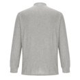 thumbnail image 3 of GuangCheng Mens Long Sleeve Henley Shirts Button Placket Plain V Neck Tops Slim Fit Basic Blouses, 3 of 5