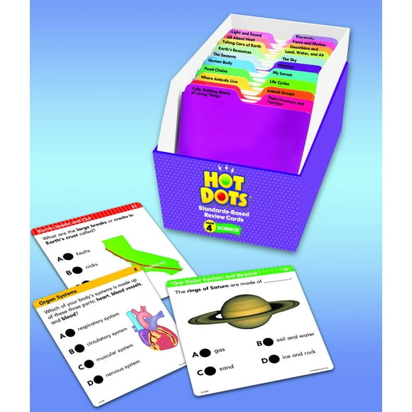Educational Insights Cartes d'Examen Scientifique - Grade 4