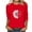 Red, variant on Ecqkame Summer Tops for Women 2024 Fashion Printed Round Neck Loose Casual Tops Womens 3/4 Sleeve T-Shirt Red XXL