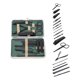 thumbnail image 1 of Juego de cortaúñas de 18 piezas con diseño de madera para mujeres y hombres en negro, 1 of 1