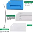 thumbnail image 2 of 2 Pcs Silicone Luggage Tags with Name ID Card, Suitable for Luggage Suitcase, Backpacks, Bags, Handbags. Travel Accessories Essentials (Blue), 2 of 5