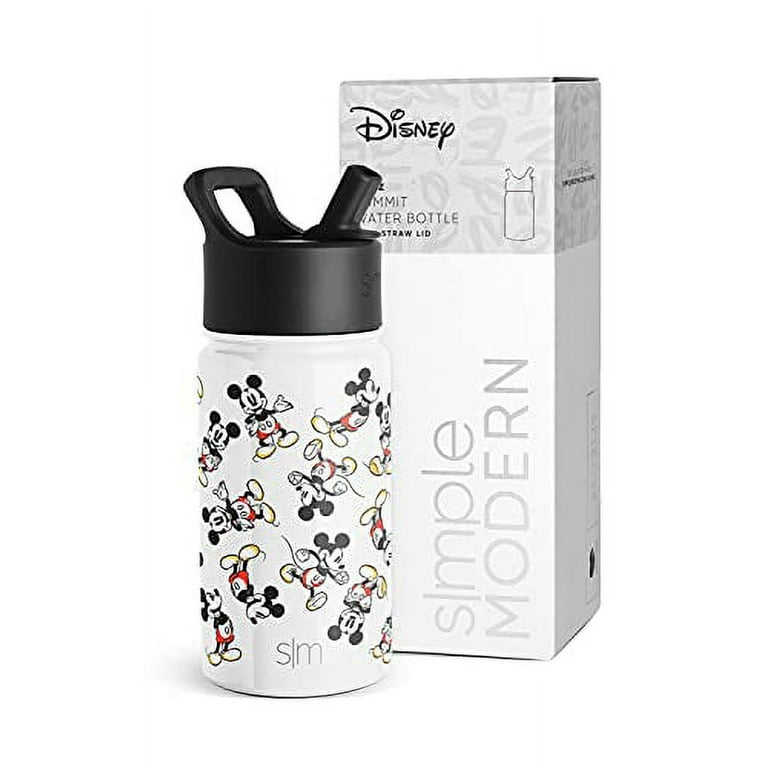 Disney Mickey Mouse 14oz Stainless Steel Summit Kids Water Bottle with  Straw - Simple Modern